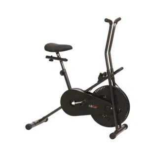 Life Line Fitness LE-102 Air Bike Exercise Indoor Cycle with Stationary Handles, Vertically and Horizontally Adjustable Seat, Adjustable Resistance, LCD Display (Maximum User Weight 100kg)
