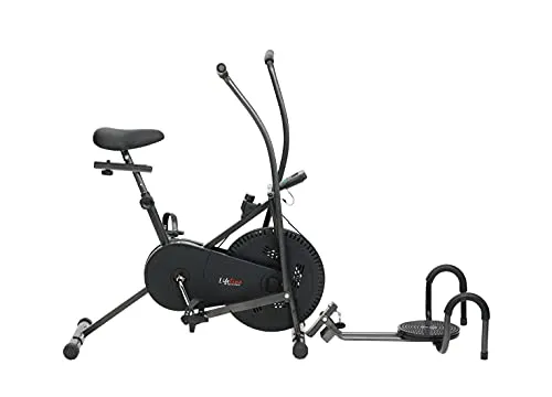 Lifeline Air Bike Moving Handles with Twister Suitable for Weight Loss at Home Gym 3 in 1 LE 103T