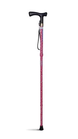 Lifestyle T handle folding walking stick