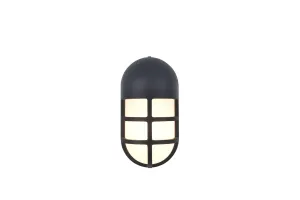 LUTEC BULLO LED Outdoor Wall Light in Retro Style Heavy Duty Cast Aluminium 700 Lumens 15 W Anthracite
