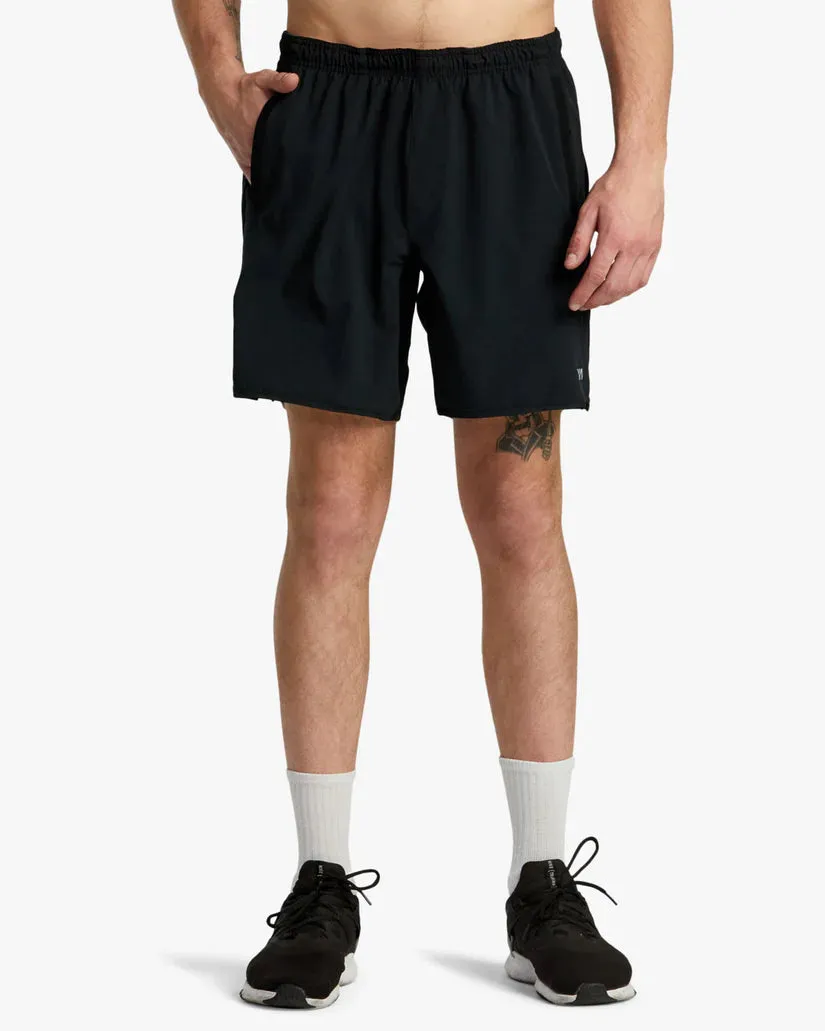 Men's Yogger Stretch Elastic Waist 17" Shorts