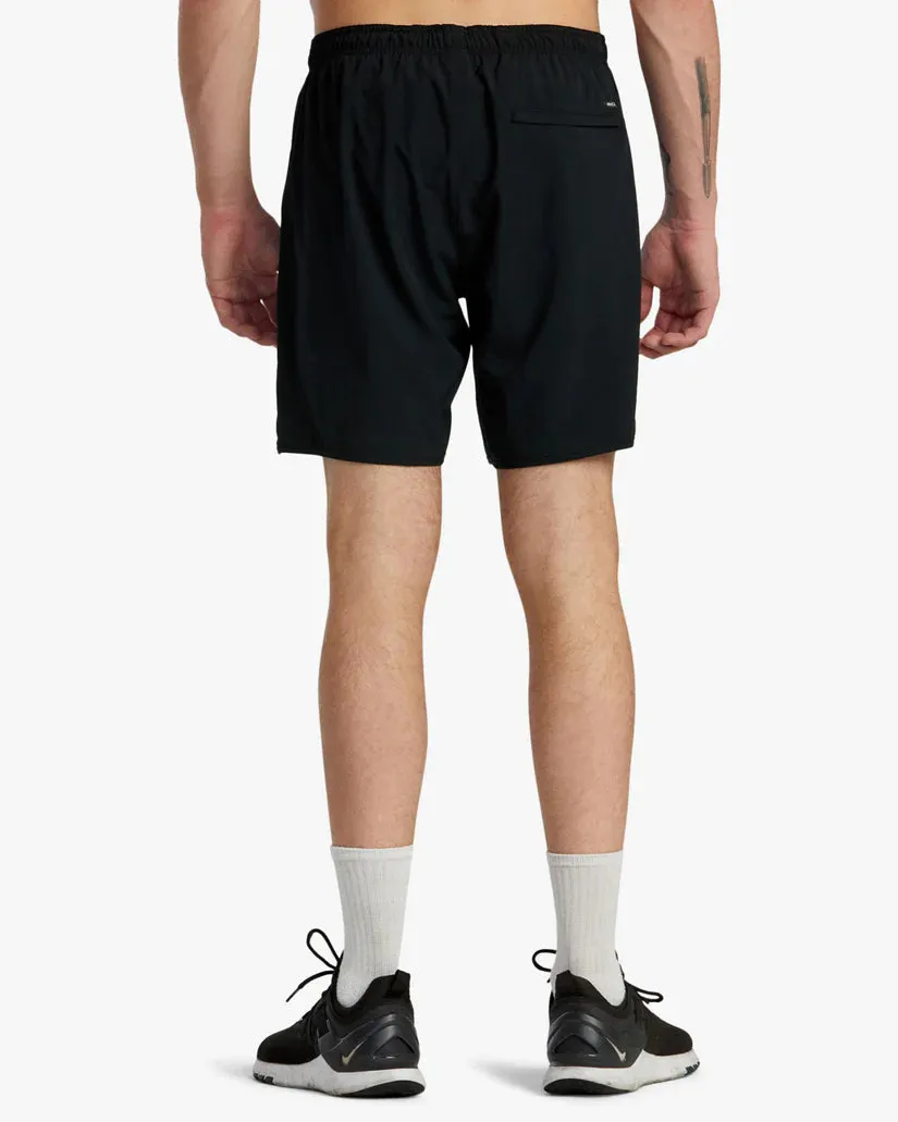 Men's Yogger Stretch Elastic Waist 17" Shorts