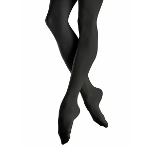 Mondor Black Durable Footed Tights