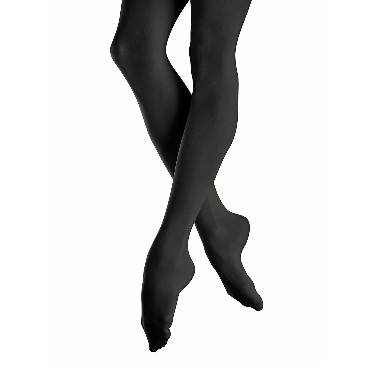Mondor Black Durable Footed Tights