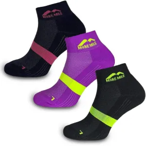 More Mile Preventer Double Layer (3 Pack) Womens Running Socks - Multi