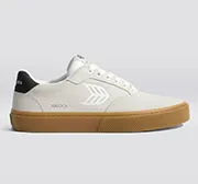 NAIOCA Gum Vintage White Suede Off-White Logo Black Sneaker Men