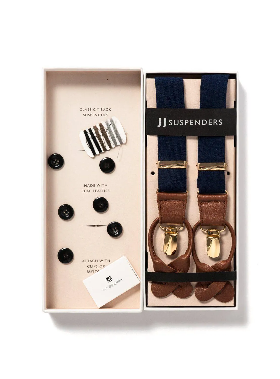 Navy Tides - Classic Navy Suspenders