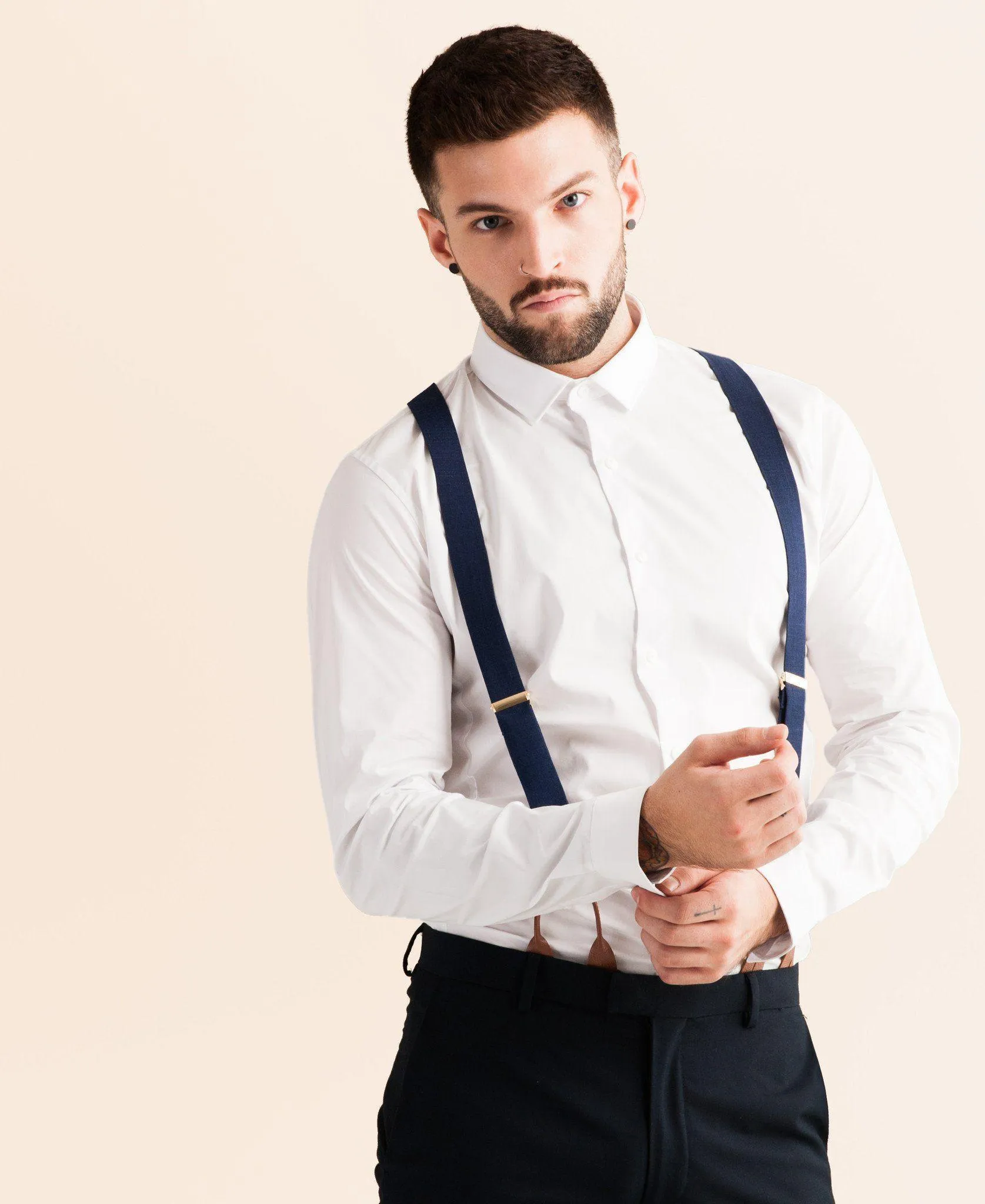 Navy Tides - Classic Navy Suspenders