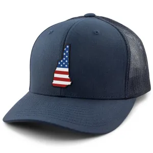 New Hampshire USA Patch Classic Snapback Trucker