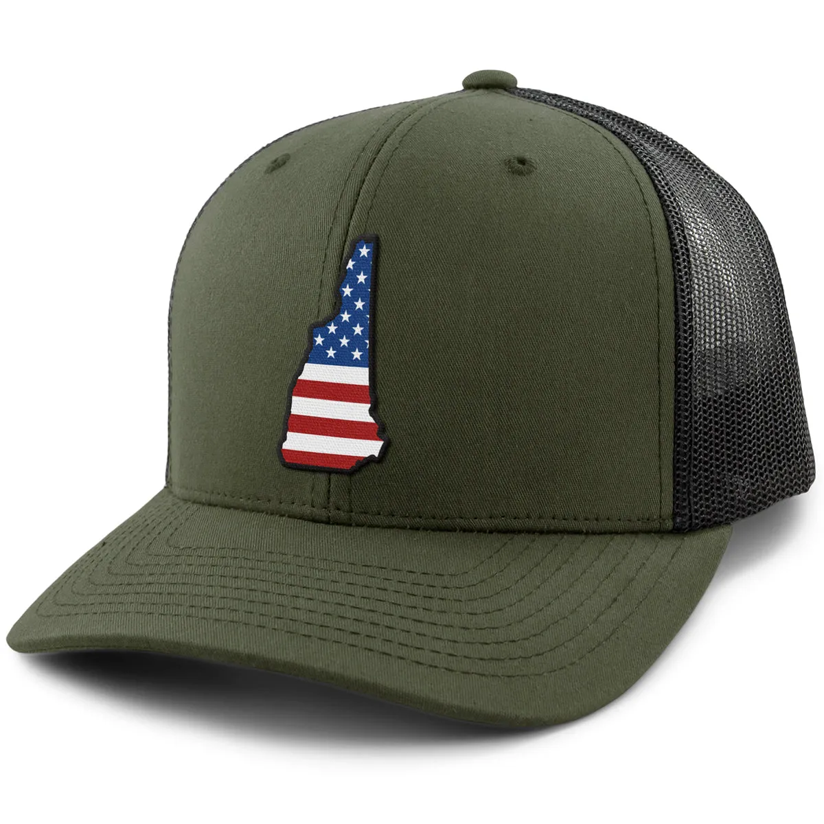 New Hampshire USA Patch Classic Snapback Trucker