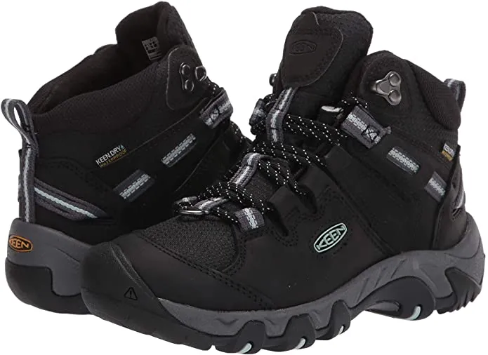 New in box! Keen Steens Mid Polar Black/Harbor Grey 1023963 (Women's) Sz 8! Retails $140 