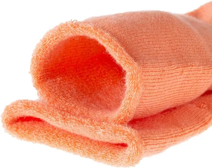 New Lovely Annie 6 Pairs Children's Comy organic wool blend durable coloured Crew Socks for Boys and Girls. Size 6M-12M (Blue,Beige,Grey,Rose,Orange,Red) Retails $35 