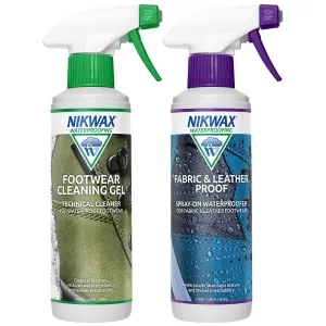 Nikwax Fabric & Leather Spray   Footwear Cleaning Gel Spray 300ml