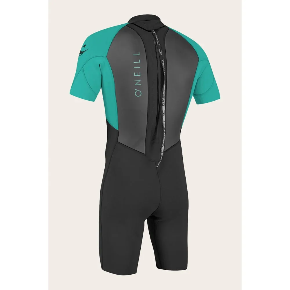O'NEILL YOUTH REACTOR-2 2MM BACK ZIP BLACK/AQUA