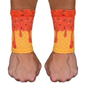 Orange Ice Cream Wrist Support Sleeves