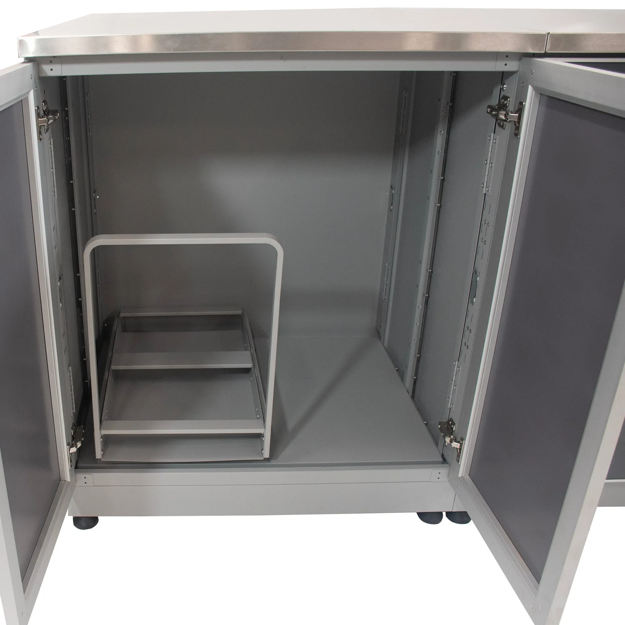 Outdoor Kitchen Pull Out Trash System