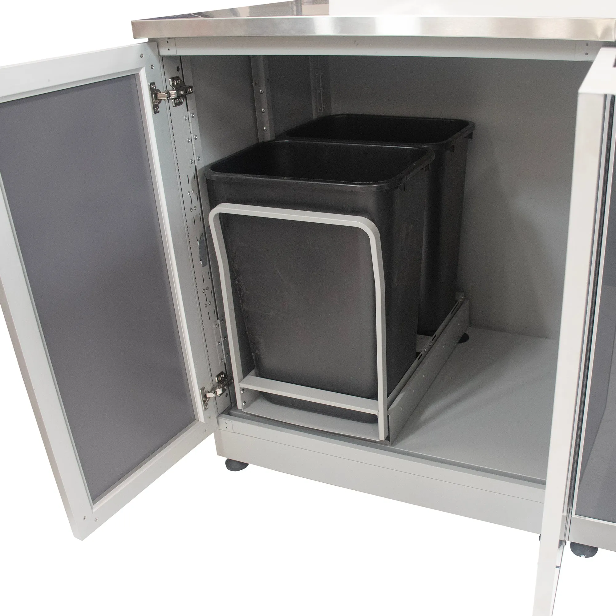 Outdoor Kitchen Pull Out Trash System