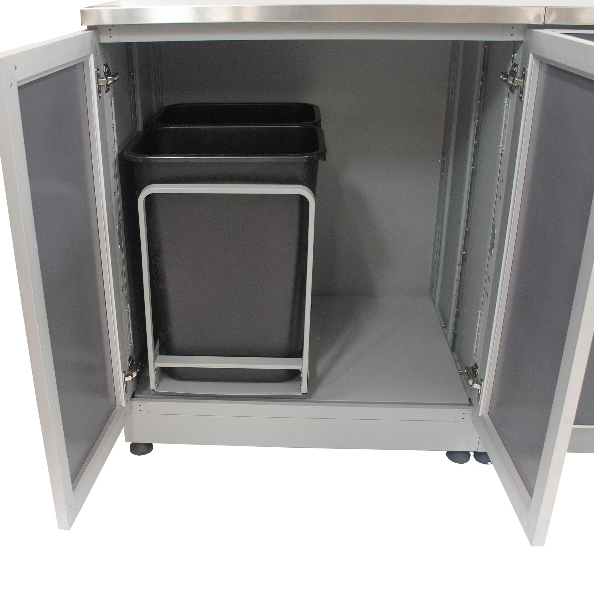 Outdoor Kitchen Pull Out Trash System