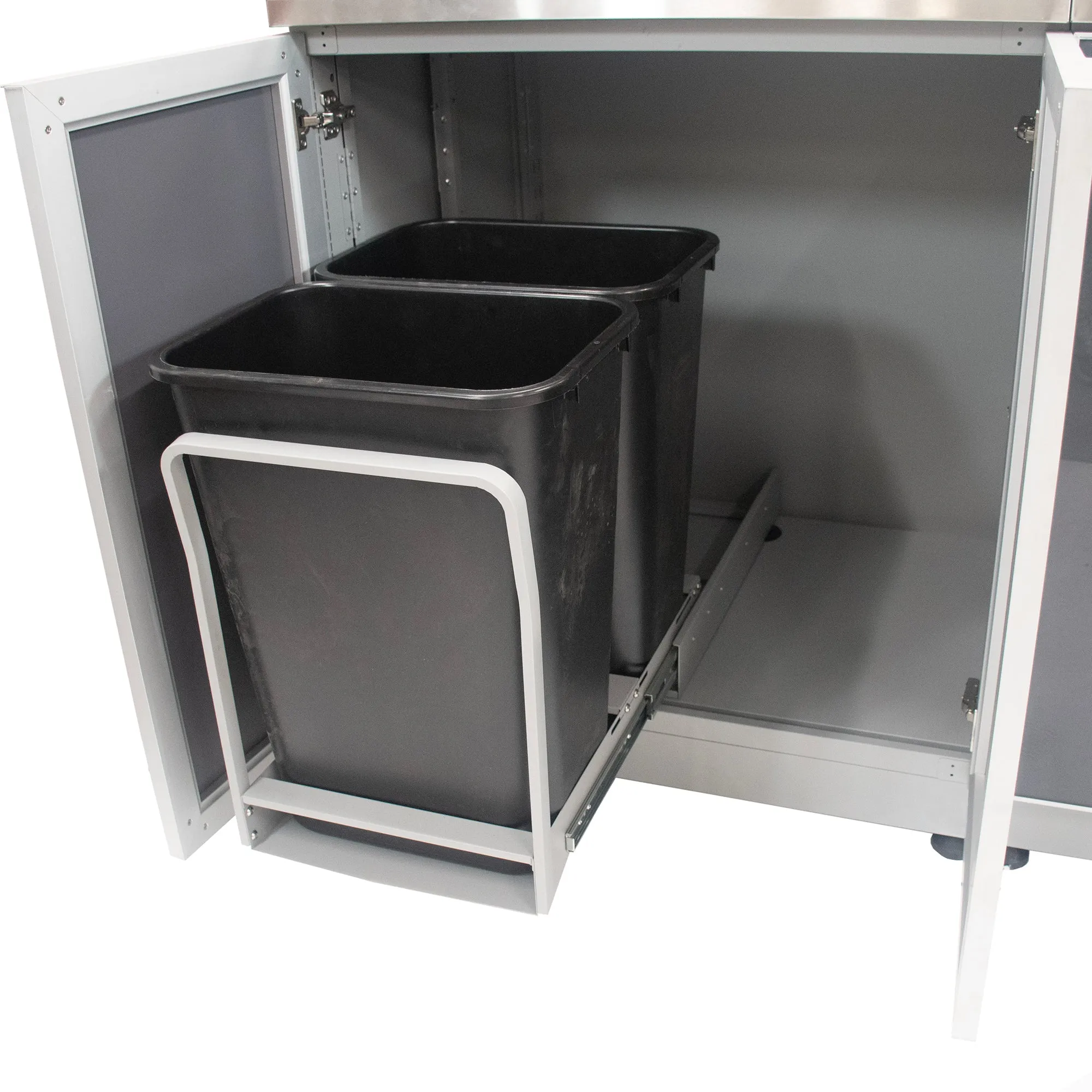 Outdoor Kitchen Pull Out Trash System