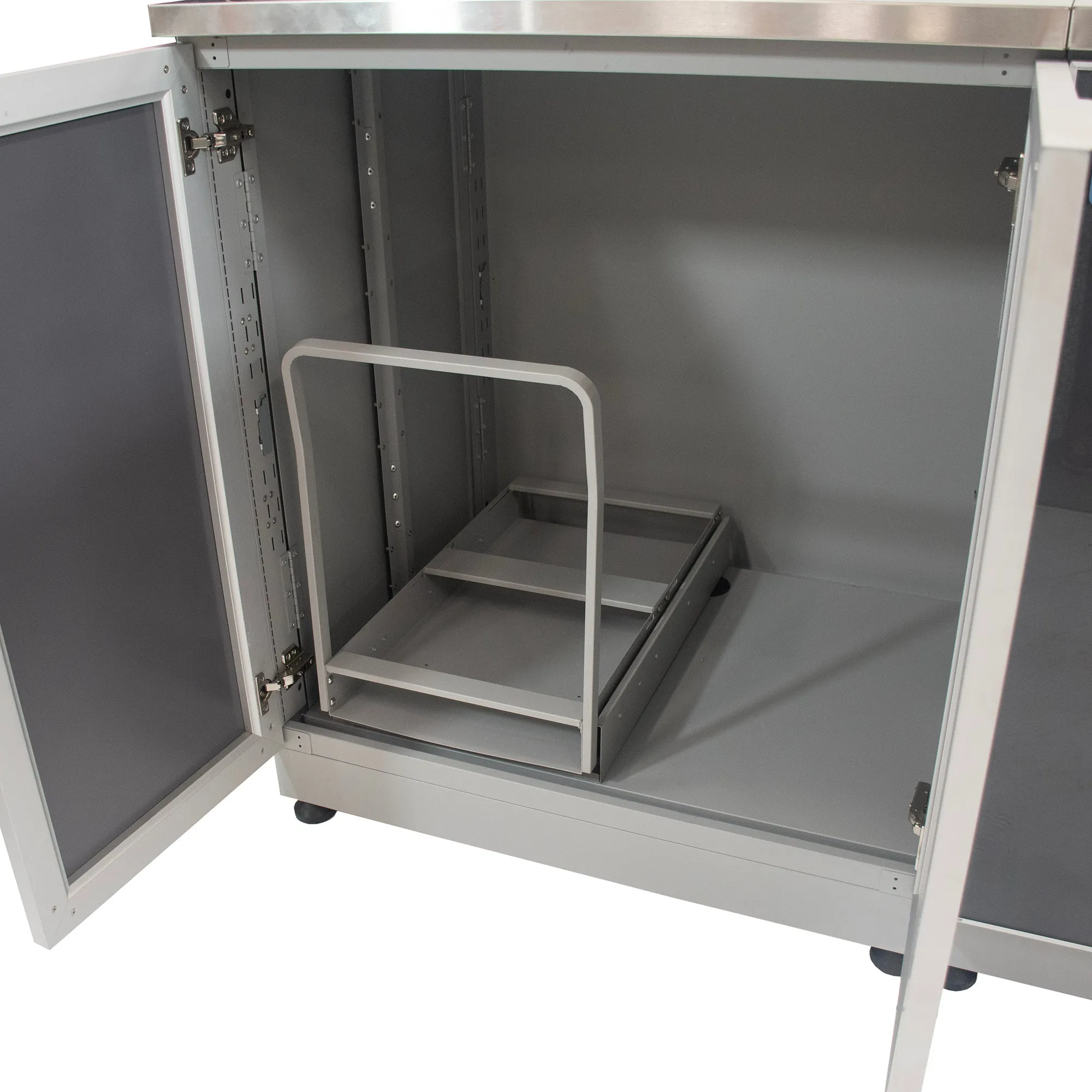Outdoor Kitchen Pull Out Trash System