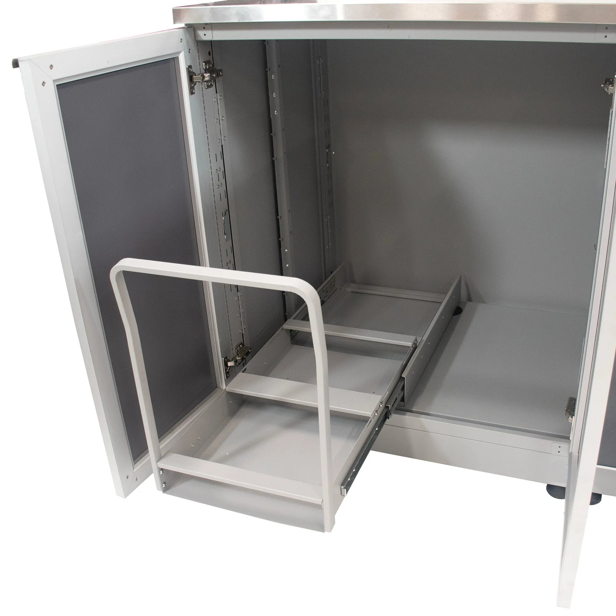 Outdoor Kitchen Pull Out Trash System