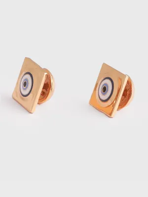 Outhouse   -   Eye Promise Protego Cufflinks In Gold