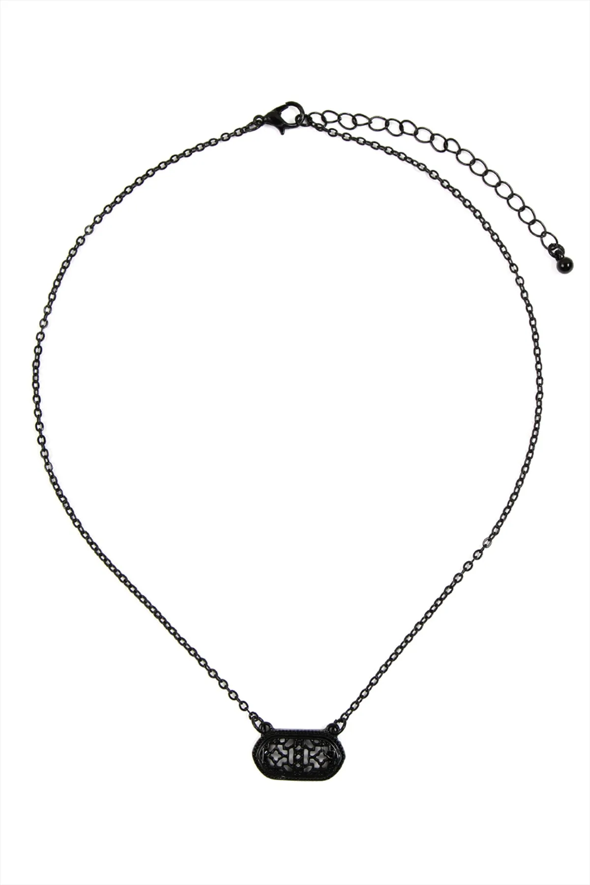 OVAL FILIGREE NECKLACE AND EARRING SET