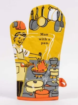 Oven Mitt Man With A Pan