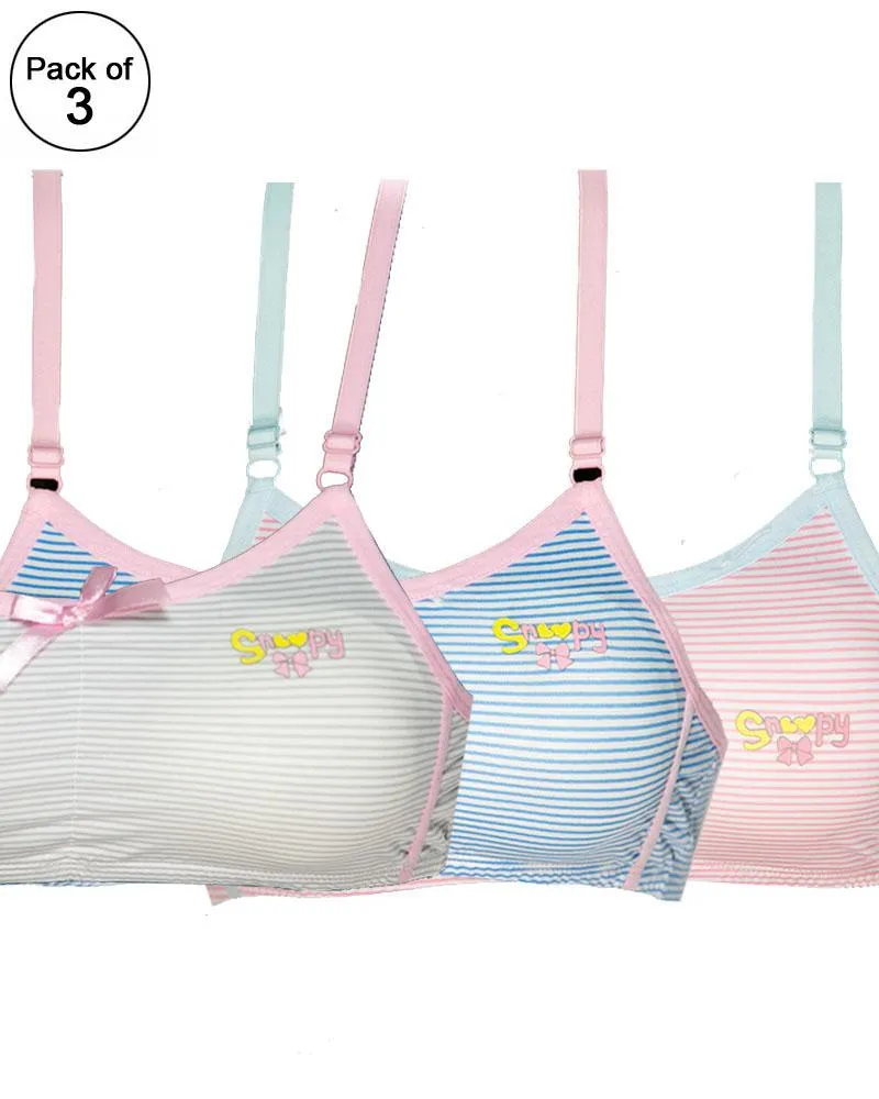 Pack of 3 -  Comforts Cotton Bra for Women