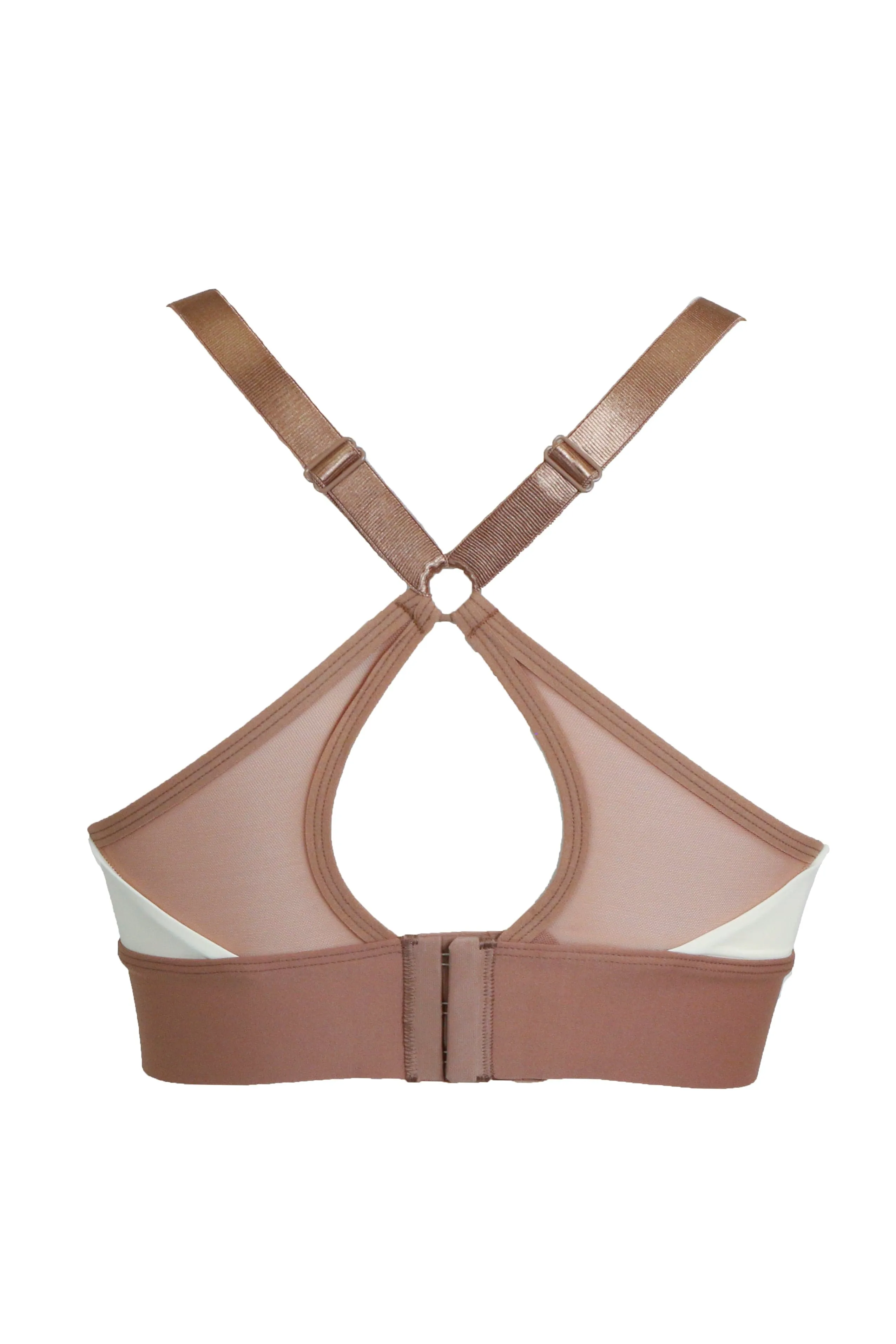 Paige Wrap Front Sports Bra- Ivory
