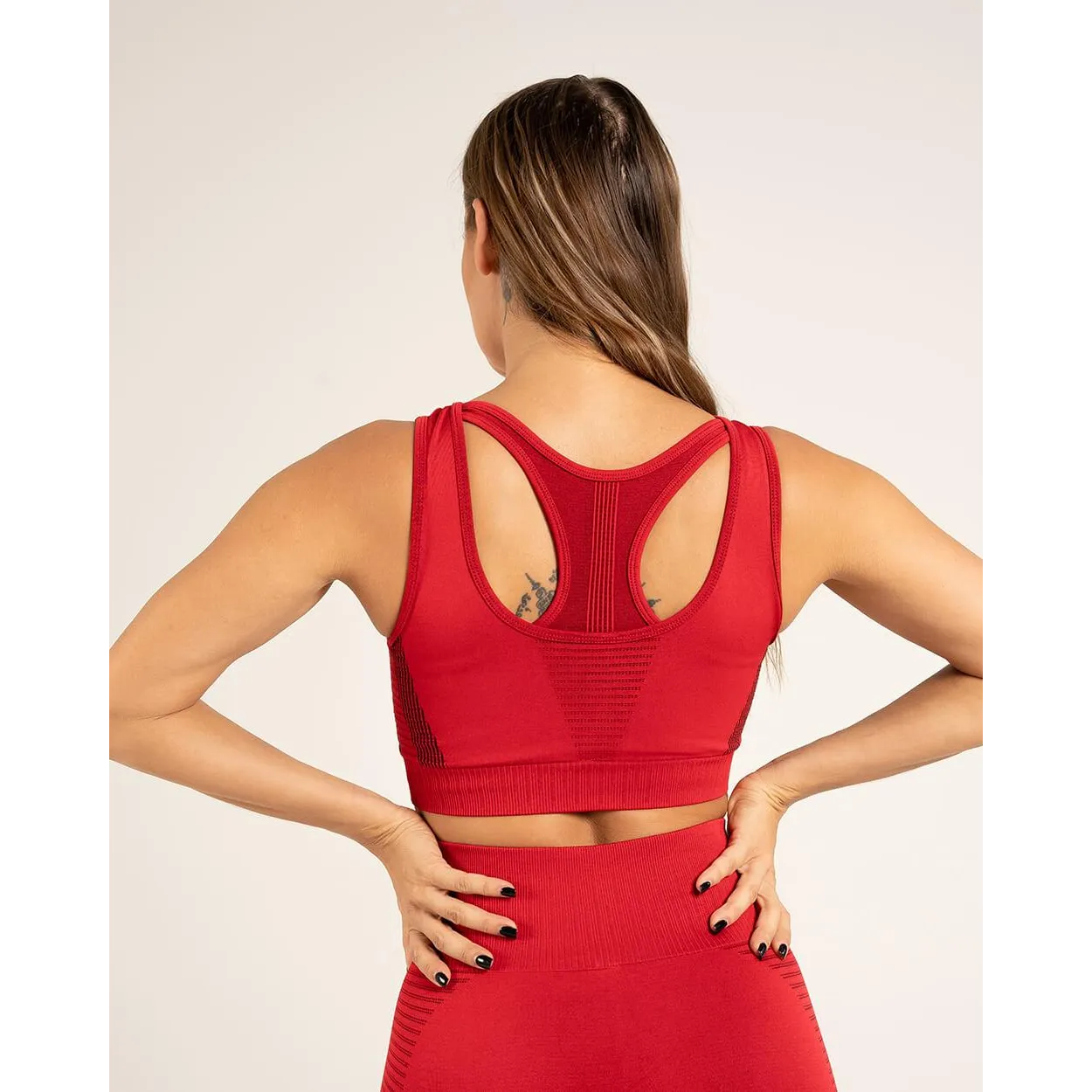 Palmfit Balance Seamless Sports Bra, Ruby Red