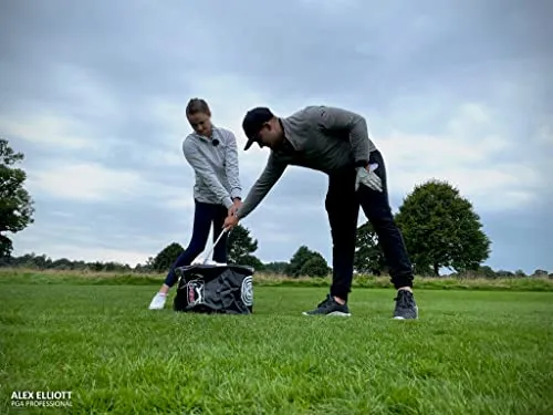 PGA Tour Power Play Golf Impact Bag with DVD Guide - Black