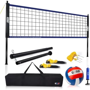 Portable Volleyball Complete Set with Net all Pump Outdoor ackyard