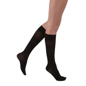 PR/1 JOBST ULTRASHEER WOMEN, KNEE HIGH, 15-20MMHG, XL, FULL CALF, CLASSIC BLACK, CLOSED TOE