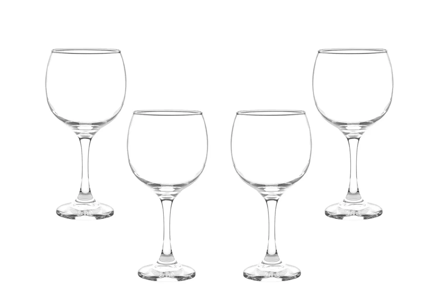Premiere Grand Stemmed Wine Glasses Set 20 Oz, Modern Crystal Clear Goblets (4)