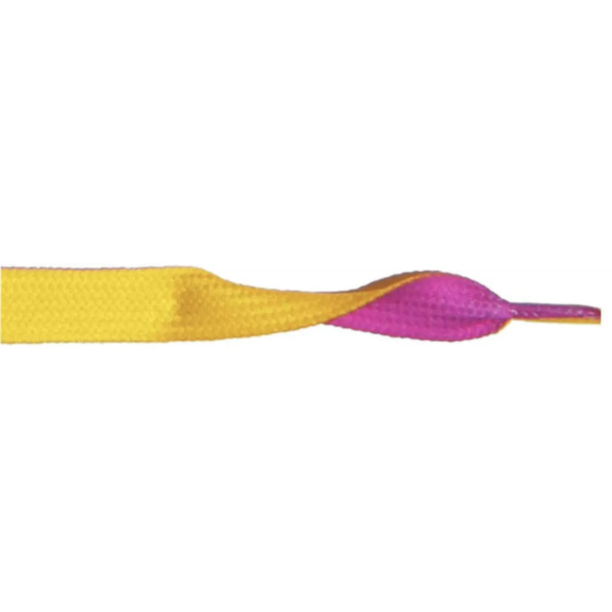 Printed 3/8" Flat Laces - Yellow/Purple (1 Pair Pack) Shoelaces