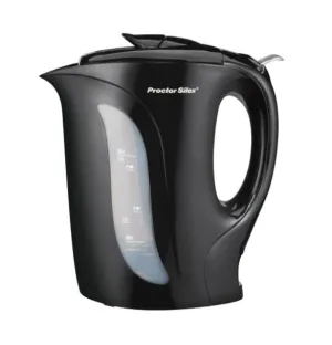 Proctor Silex Durable Black Kettle 1L