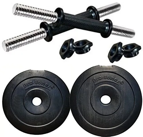 Protoner 10kg Adjustable Dumbbells with Gloves and Hand Gripper
