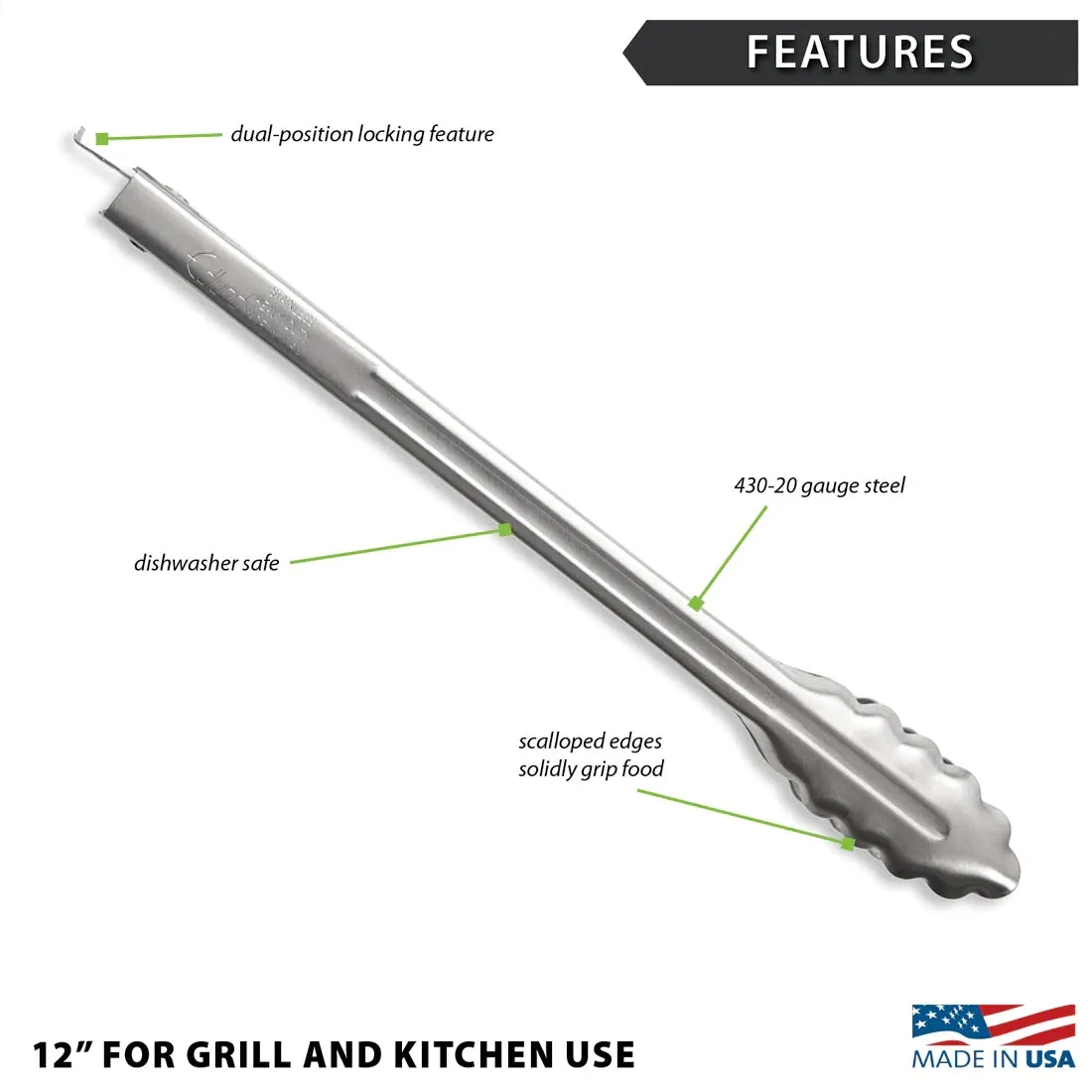 Rada Heavy-Duty Tongs