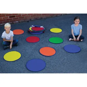 Rainbow Circle Outdoor Mats pk 30