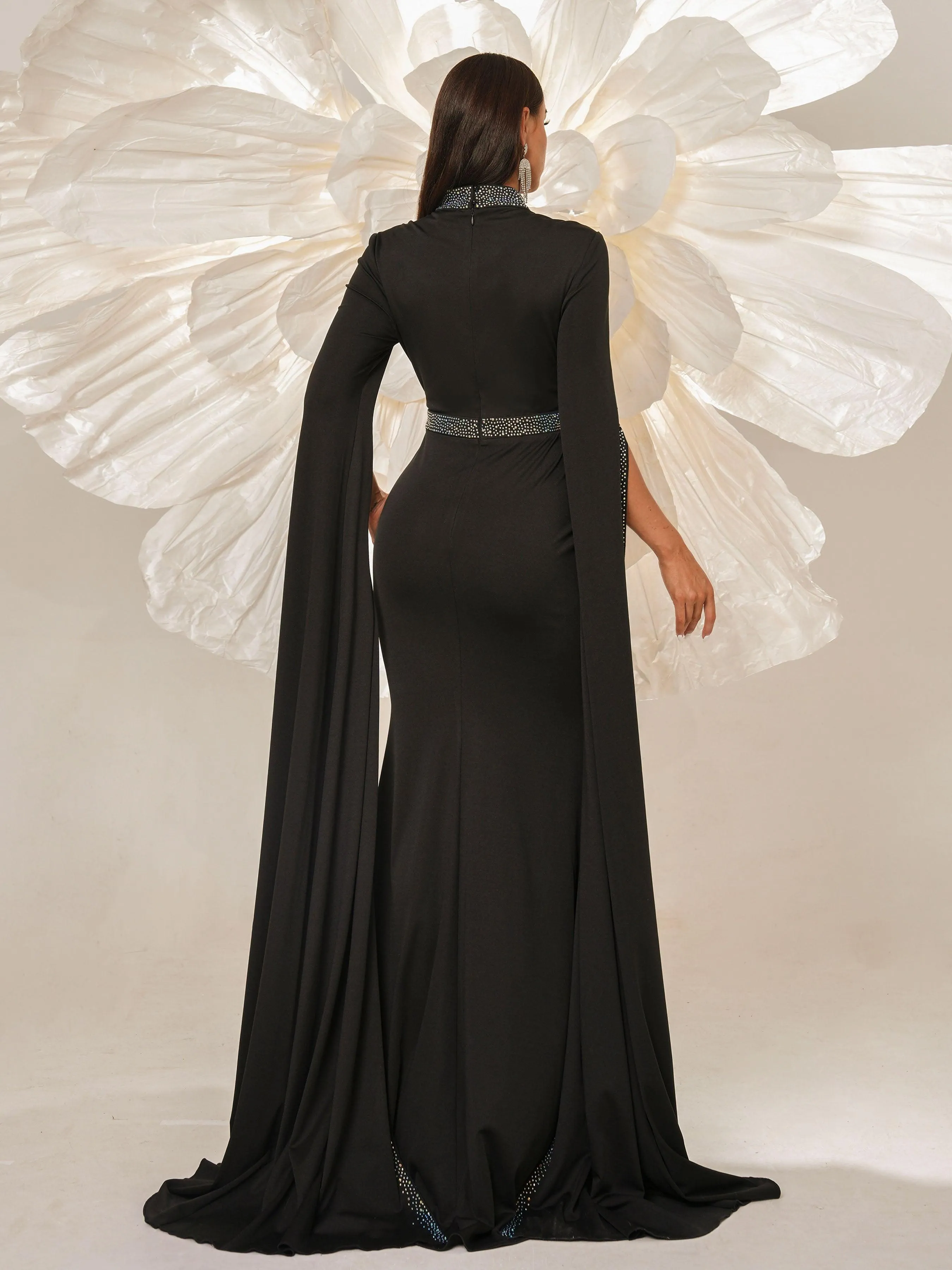 Rhinestone See-through Elegant Mermaid Formal Dress GM00393