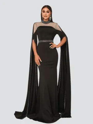 Rhinestone See-through Elegant Mermaid Formal Dress GM00393