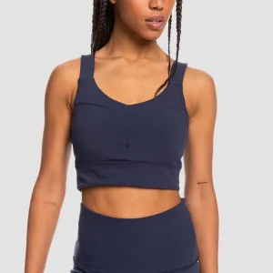Roxy Dance Away Medium Support Sports Bra Mood Indigo - Womens