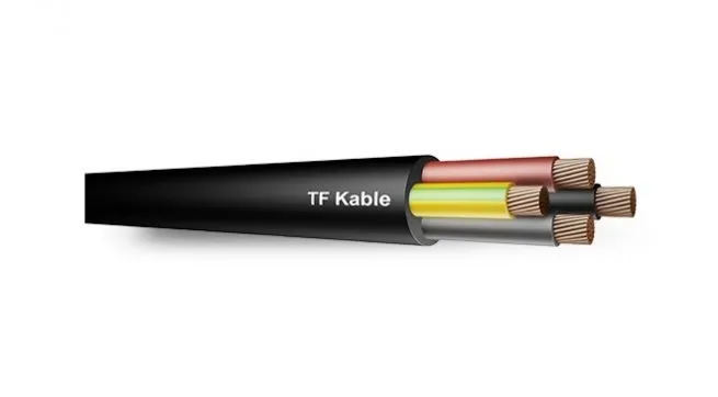 Rubber Cables H07RN-F - 5G x 1.5, 2.5, 4, 6, 10, 16, 25, 35, 50, 70, 95 mm2