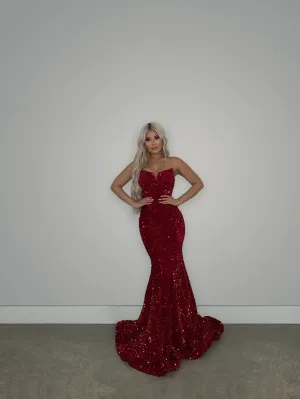 Ruby Gown “Ready To Ship”