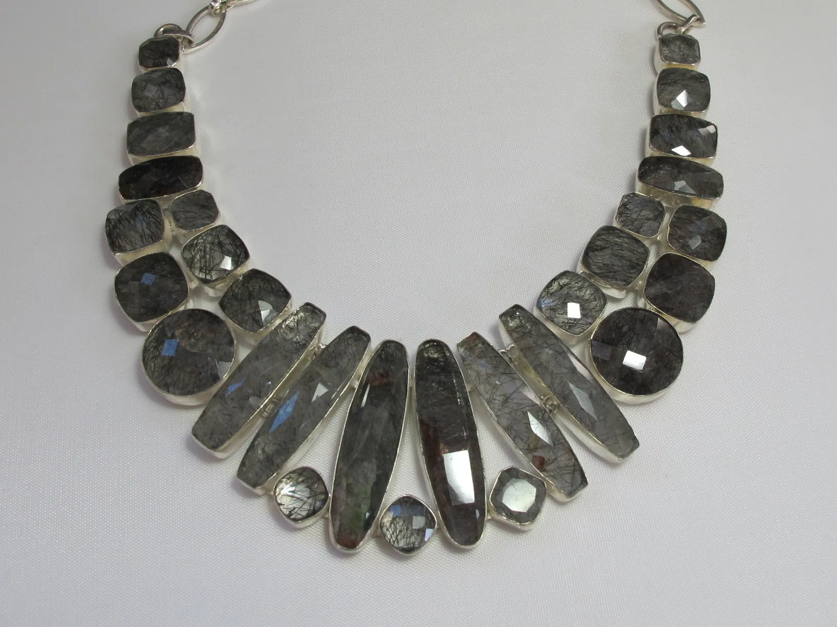 *Rutilated Quartz Crystal Gemstone Necklace