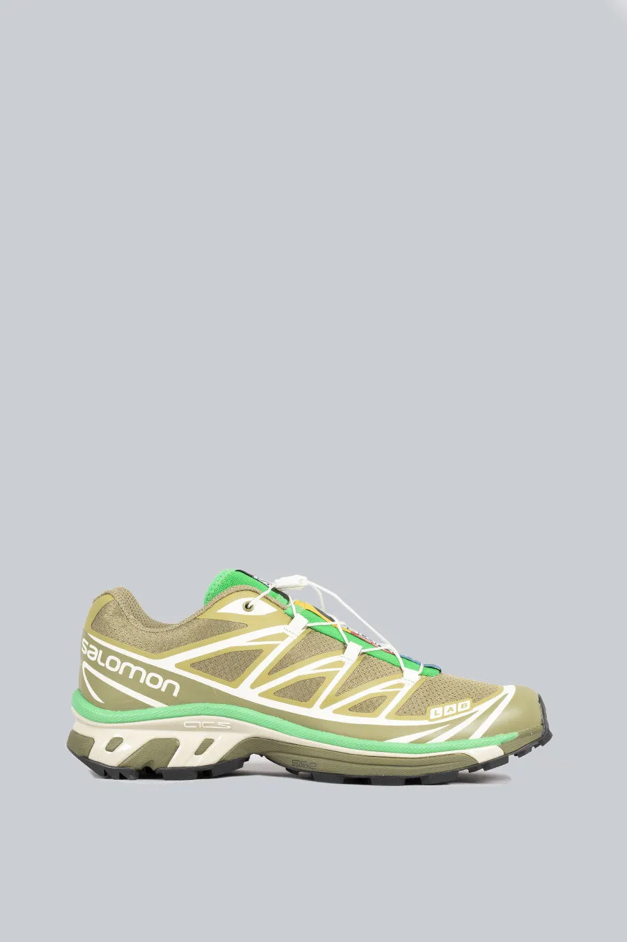 SALOMON XT-6 DRIED HERB DEEP LICHEN BRIGHT GREEN