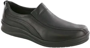 SAS Men's Cruise On Black Leather Slip-on Comfort Shoe