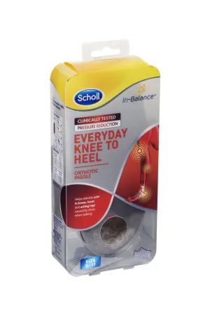 SCHOLL In Balance Knee to Heel Orthotic Insole Large
