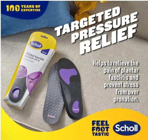 Scholl In-Balance Pain Relief Plantar Fasciitis Orthotics - Medium